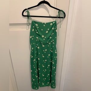 Reformation Green Daisy Dress Sz 8